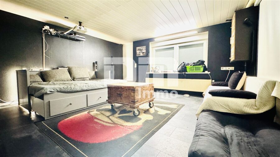Vielseitiges Immobilien-Ensemble mit 2 modernisierten Haushälften + Carport und Garten/Terrasse - Souterrain Hobbykeller beheizt / Zugang Carport